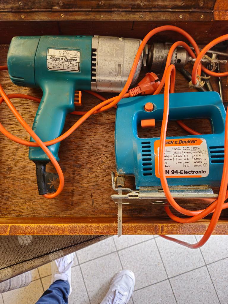 Boormachine en figuurzaag, Ophalen, Gebruikt, Figuurzaag, Black & Decker