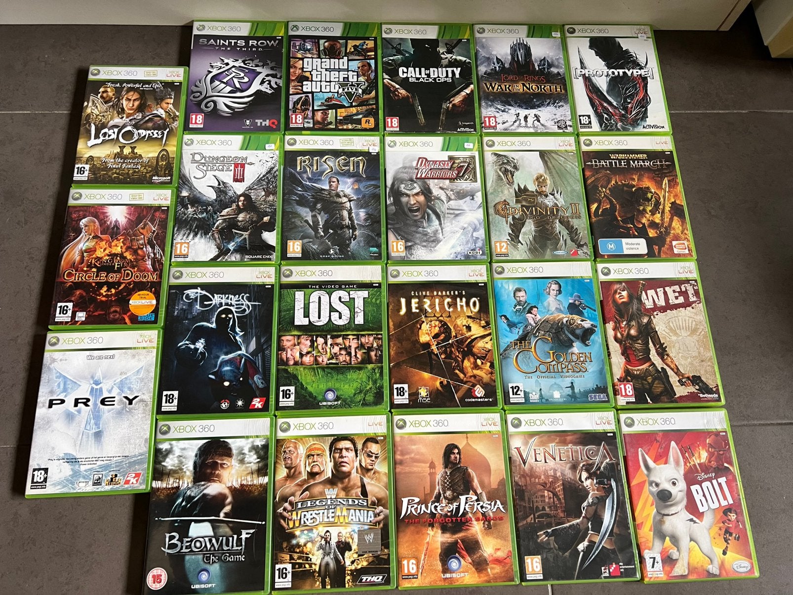 Xbox 360 games call of duty lost saints row, Games en Spelcomputers, Ophalen of Verzenden, Zo goed als nieuw