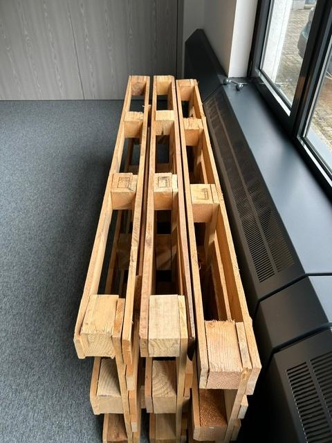 3 paletten 2 meter lang, Doe-het-zelf en Bouw, Hout en Planken, Ophalen, Nieuw, 200 tot 250 cm
