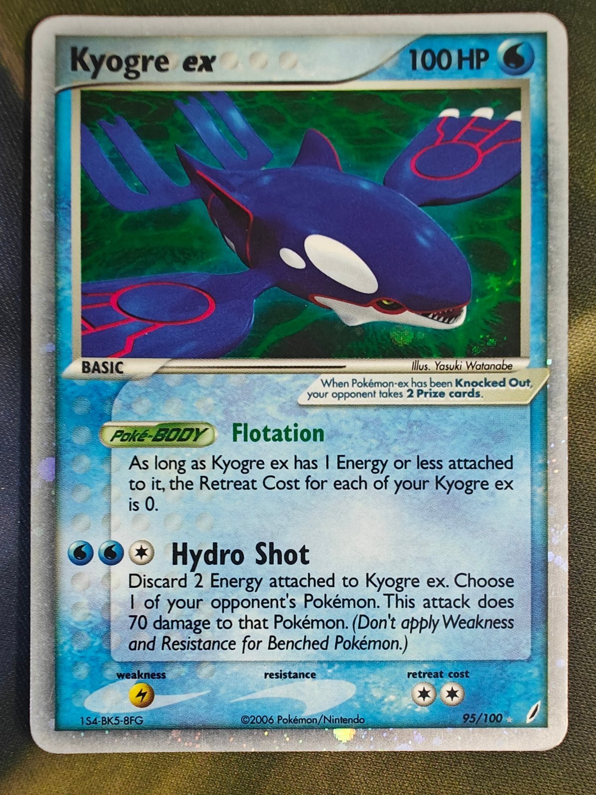 Pokémon Kyogre, anciens Gardiens de Cristal, Enlèvement ou Envoi