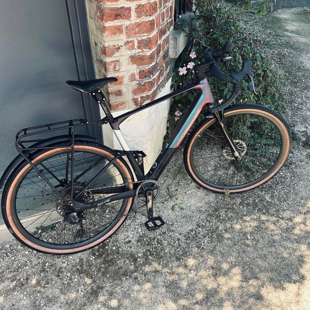 vélo gravel électrique mondraker dusty xr, 55 tot 59 cm, Ophalen, 50 km per accu of meer