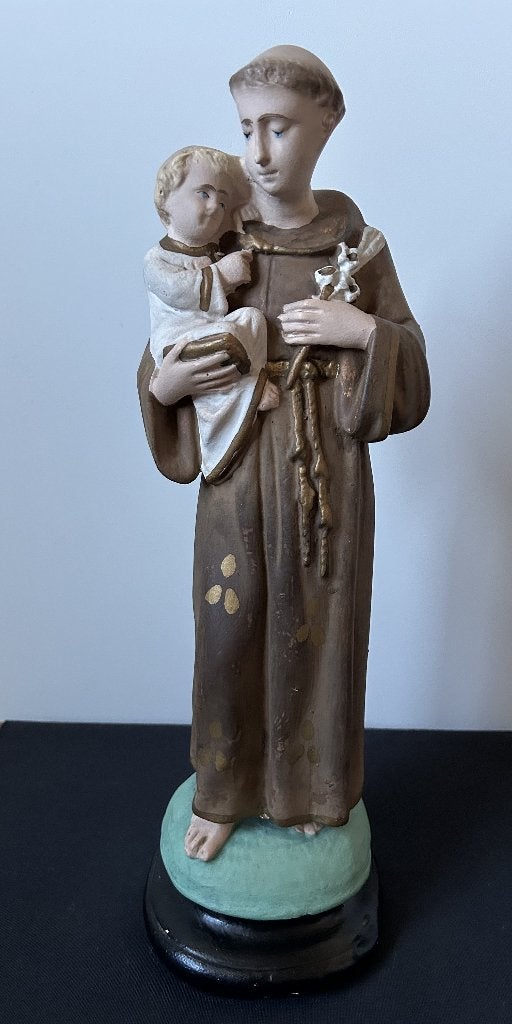 Belle statue - Saint Antoine - Plâtre - 44 cm, Antiquités & Art, Enlèvement ou Envoi