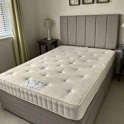 Nouveau lit et matelas — Disponible immédiatement, Envoi, Neuf, Deux personnes, Autres couleurs