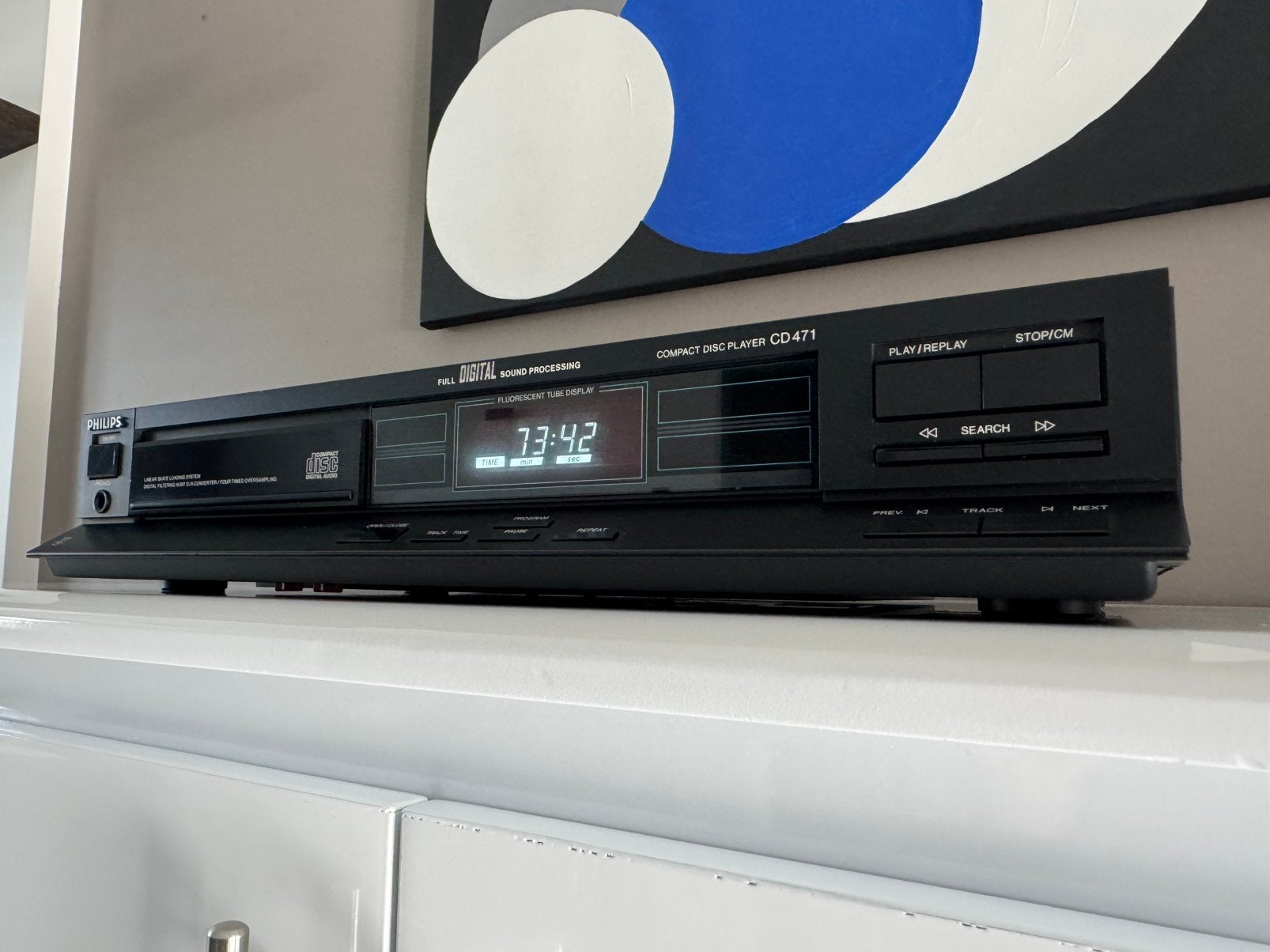 PHILIPS CD471 Vintage CD speler., Audio, Tv en Foto, Ophalen of Verzenden, Gebruikt, Philips
