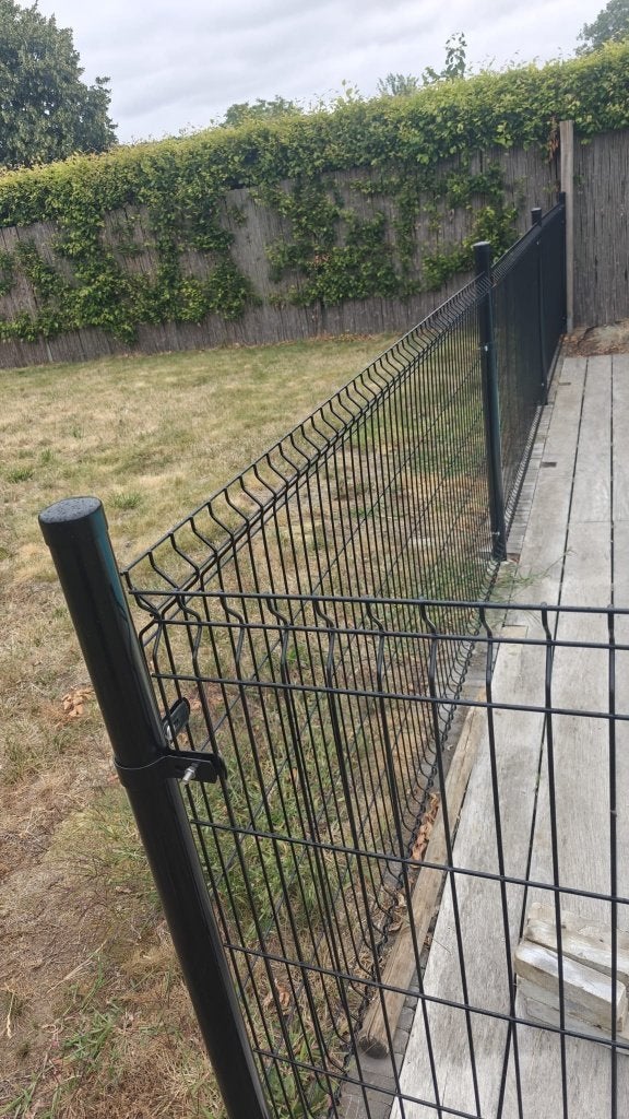 3D - Paneel hek zonder betonplaat Zwart (RAL 9005), Tuin en Terras, Tuinhekken en Hekwerk, Ophalen, Nieuw, Overige materialen