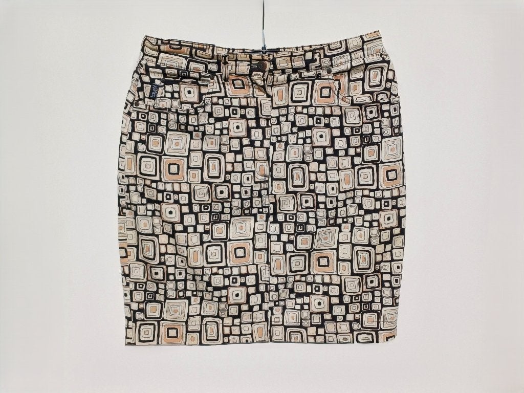 Mooie zomerse jeans rok met motief, Kleding | Dames, Laurèl, Ophalen of Verzenden, Zo goed als nieuw, Maat 42/44 (L)