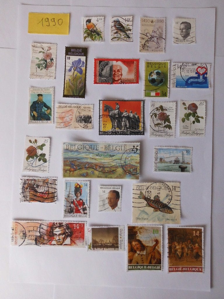 Gestempelde postzegels België -Periode 1990-1999 (409 st), Postzegels en Munten, Postzegels | Europa | België, Frankeerzegel, Ophalen of Verzenden