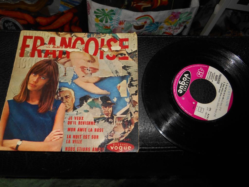 45T 4 pistes Françoise Hardy " Mon amie la rose", Ophalen of Verzenden
