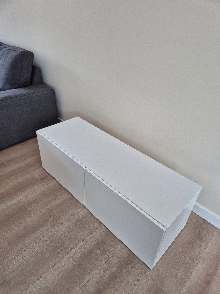 IKEA BESTÅ kast – wit, 25 à 50 cm, Moins de 100 cm, Comme neuf, 100 à 150 cm