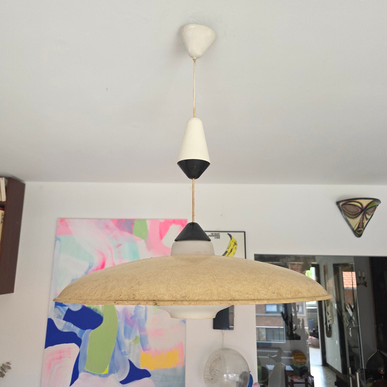 Louis Kalff Philips hangkroonluchter met vintage design, Antiek en Kunst, Ophalen
