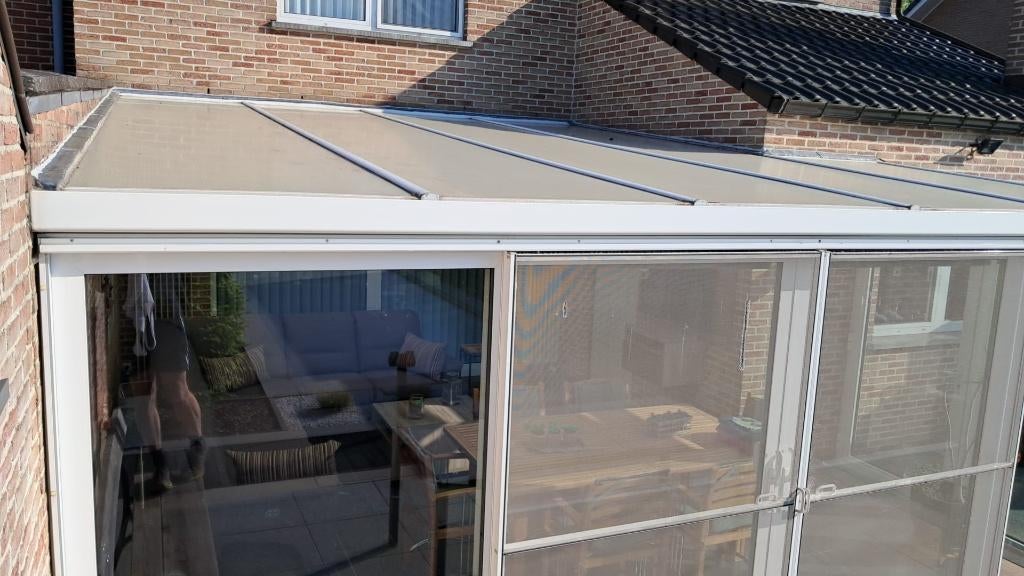 veranda goed onderhouden met dubbel zelfreinigend glas, Tuin en Terras, Ophalen, Zo goed als nieuw
