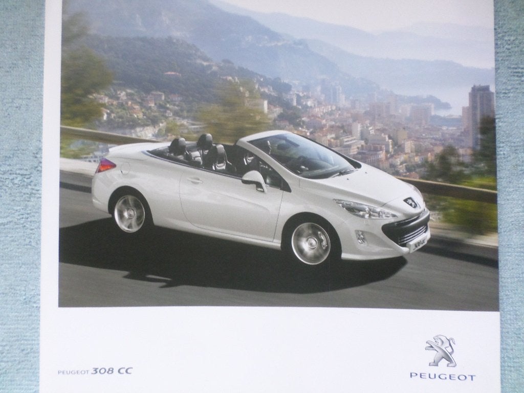 Brochure de la Peugeot 308 CC, Enlèvement ou Envoi, Peugeot