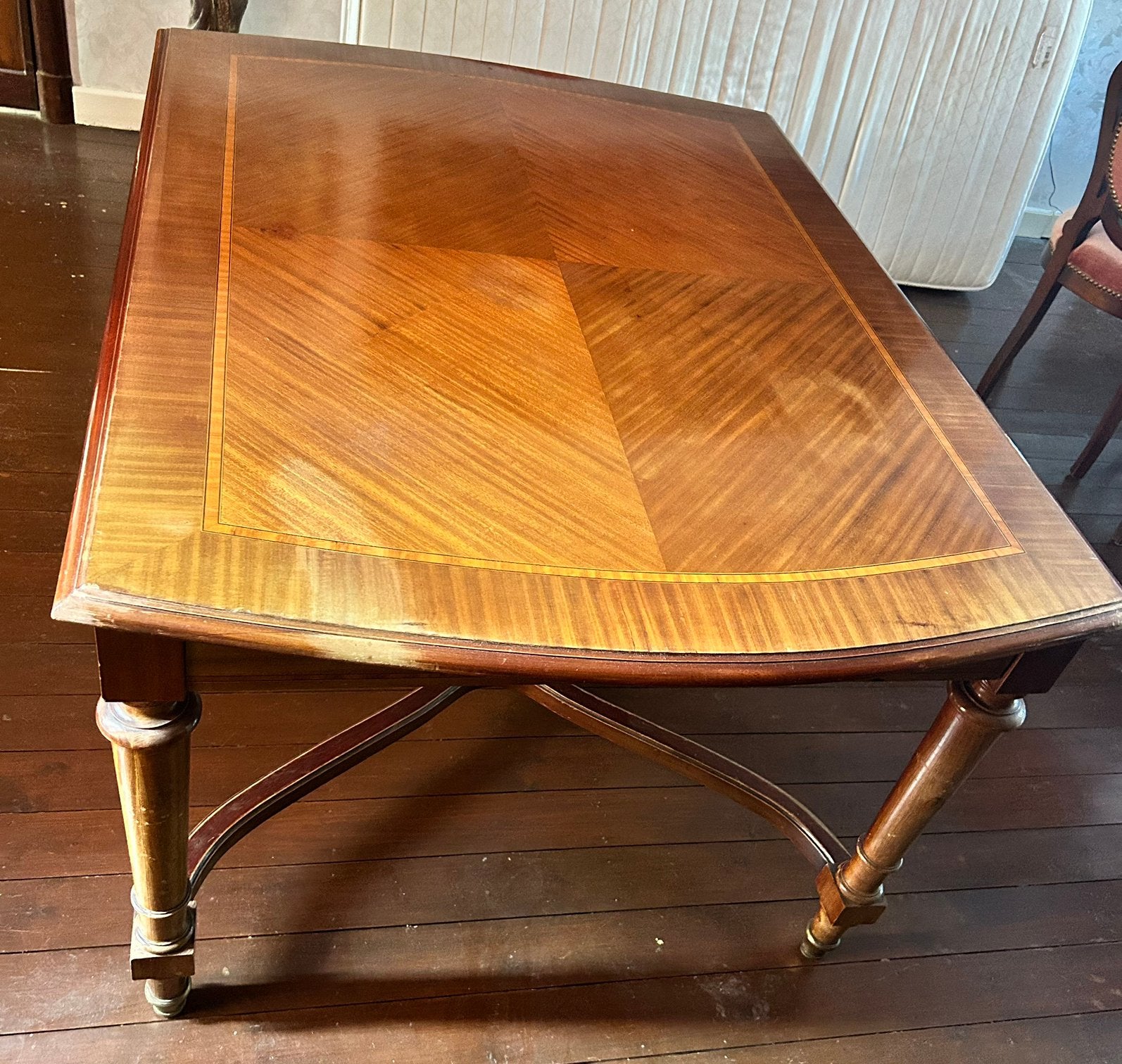 Verlengbare tafel in hout, Ophalen, Gebruikt
