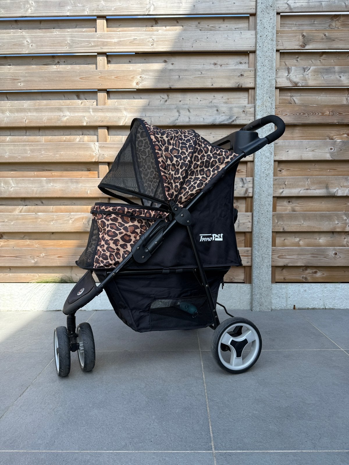 InnoPet hondenbuggy – luipaardprint, Dieren en Toebehoren, Innopet, Ophalen, Zo goed als nieuw, Hondenbuggy