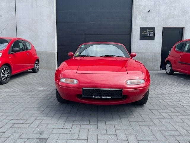 Mazda MX5 1.6I NA Cabriolet, 1 eigenaar, Blanco gekeurd VVK, Autos, Mazda, Rouge, Achat, Entreprise, Boîte manuelle