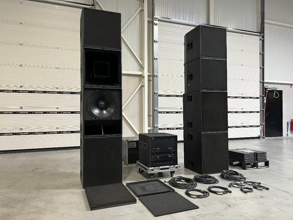 d&b audiotechnik: 4x C4-TOP 4x C7-SUB 2x P1200A, Autres marques, Ensemble surround complet, Enlèvement ou Envoi, Utilisé