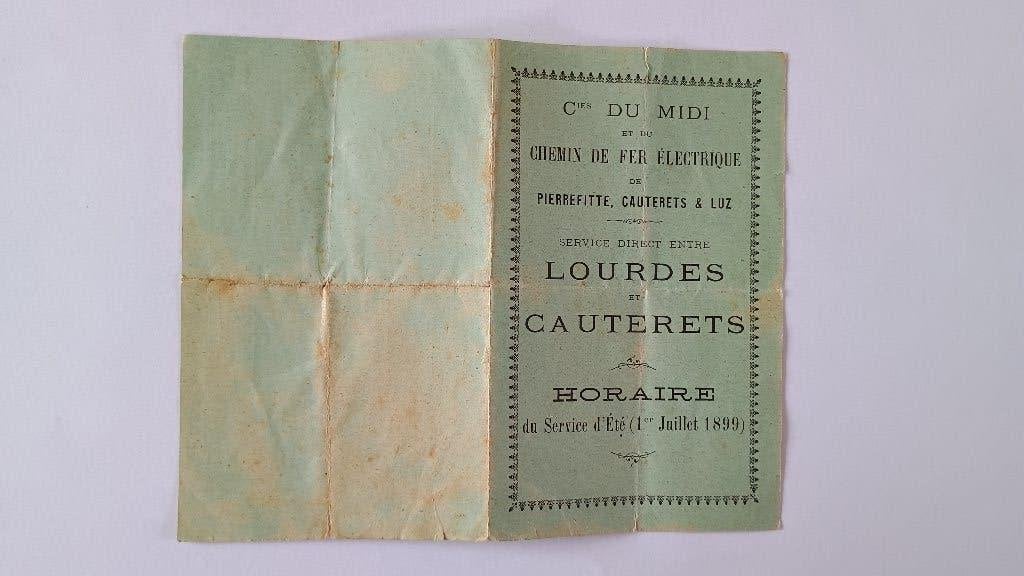 Brochure SNCF de 1899 ( horaires de trains), Collections, Trains & Trams, Enlèvement, Train