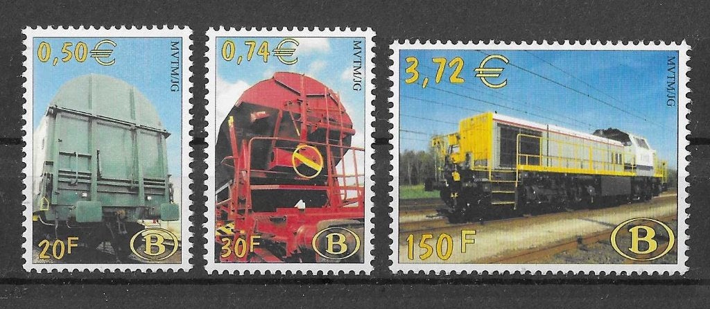 Timbres de Belgique - TRV 14/16, Envoi