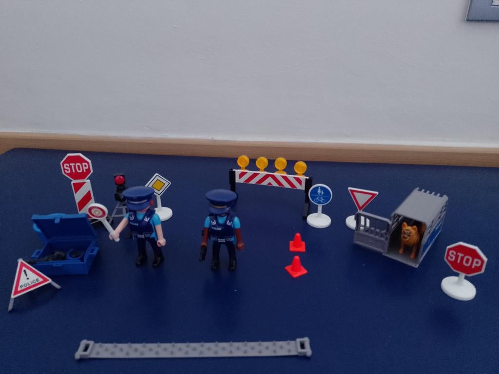 Playmobil Politiewegversperring – 6924, Ophalen of Verzenden, Gebruikt, Complete set