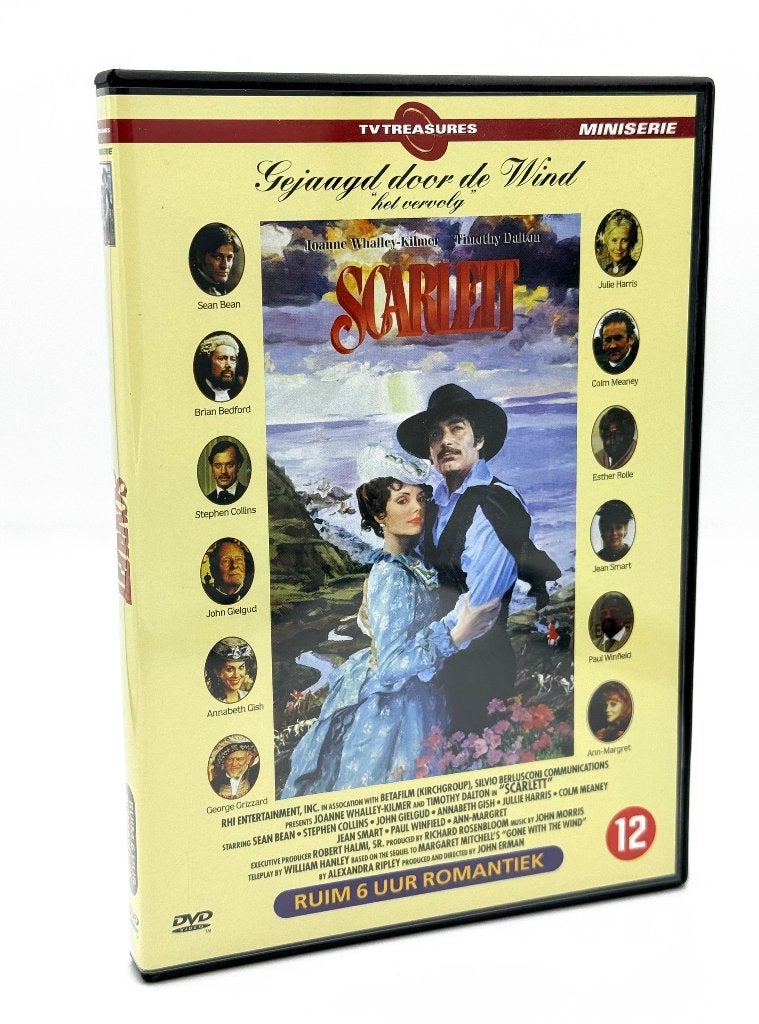 DVD Miniserie / Gejaagd door de Wind / Scarlett, Het vervolg, CD & DVD, DVD | TV & Séries télévisées, Suppléments, Anglais, Romance