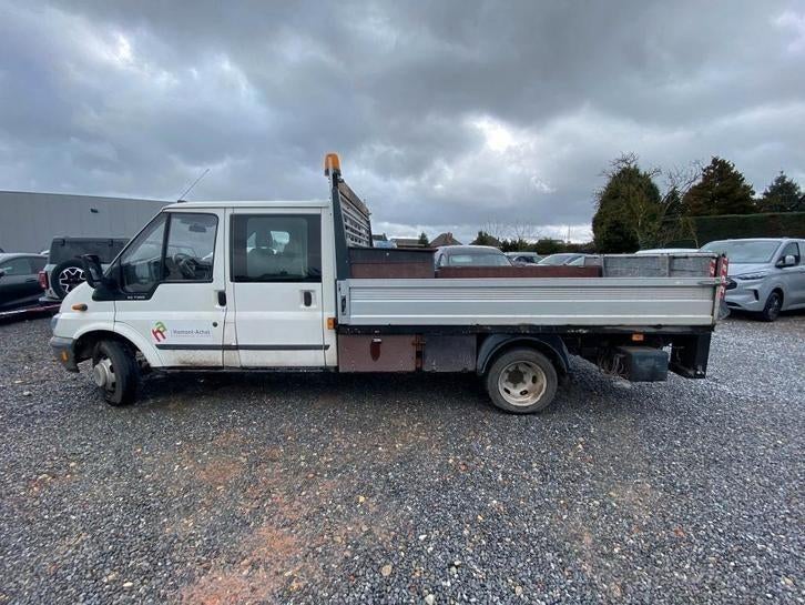 Ford transit 2.4 tdci Laadbak + laadlift, Auto's, Bestelwagens en Lichte vracht, 4 deurs, Zwart, Bedrijf, 2402 cc