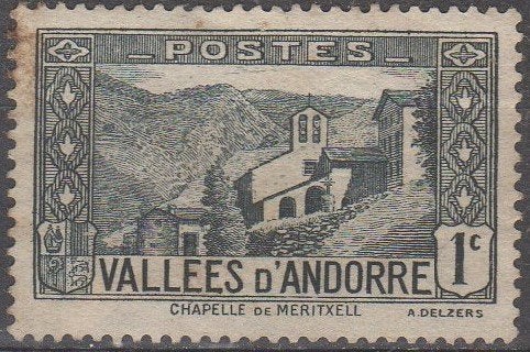 Andorra - Kapel van Meritxell - 1932, Postzegels en Munten, Verzenden, Postfris