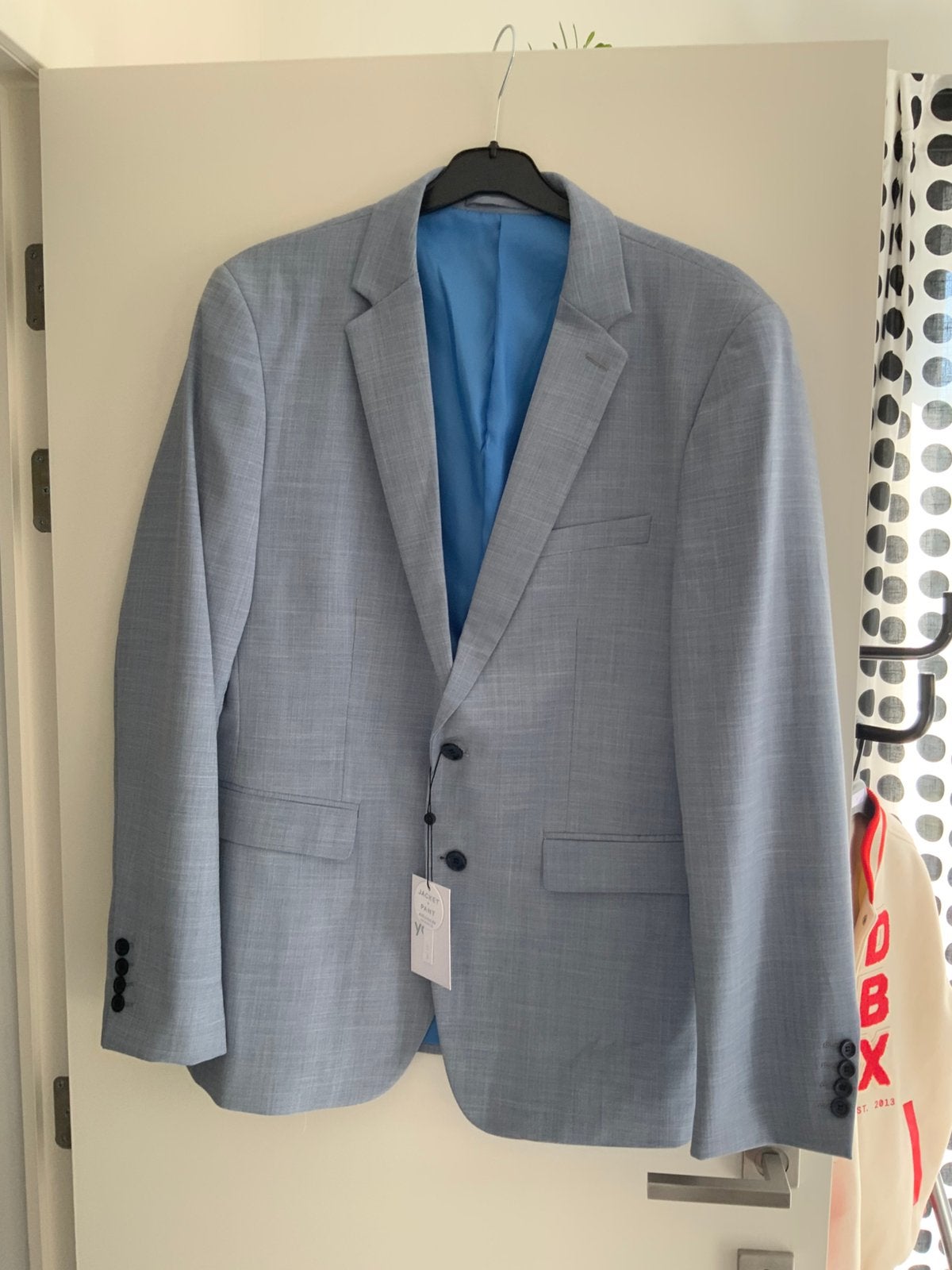 Nieuwe vest / blazer licht blauw, Enlèvement, Comme neuf, Bleu