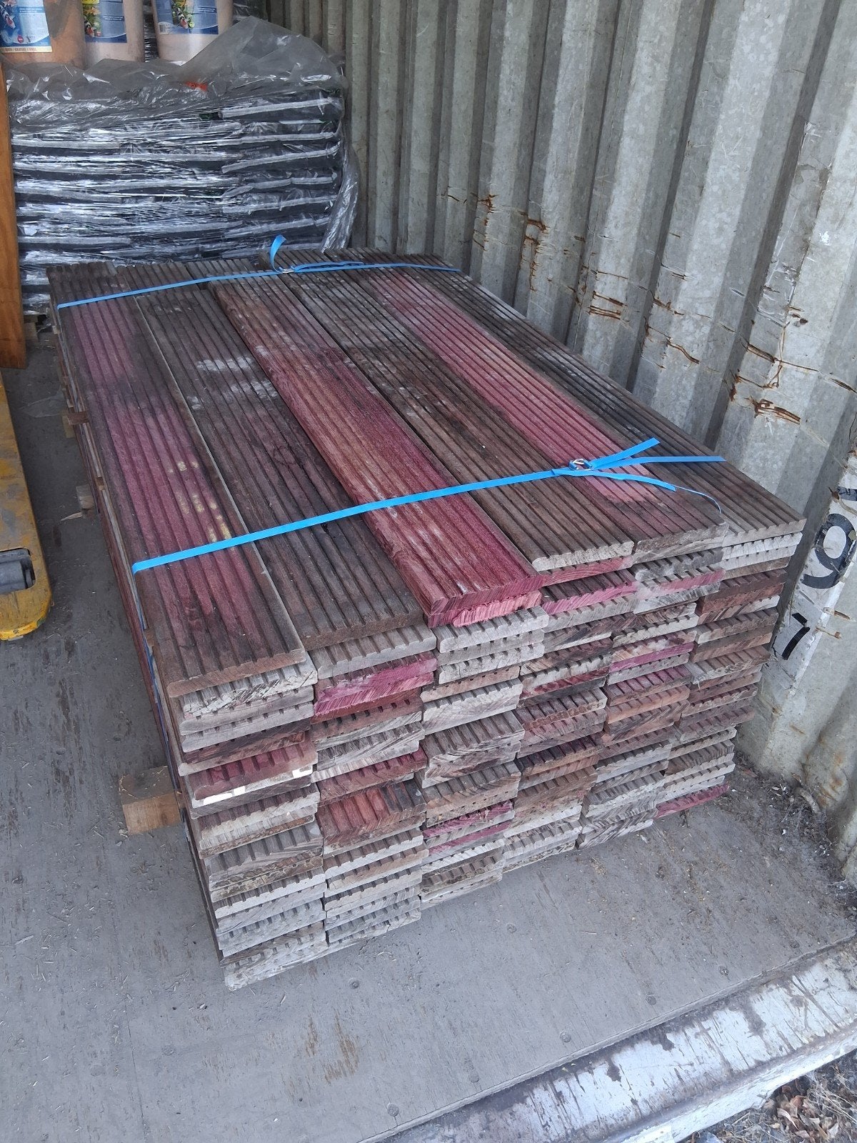 terrasplanken van exotisch hout, Tuin en Terras, Ophalen, Nieuw, Planken