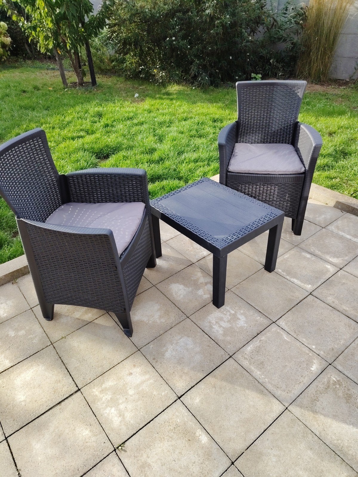 terrasset, Jardin & Terrasse, Neuf, Salons de jardin, Table d'appoint, Synthétique
