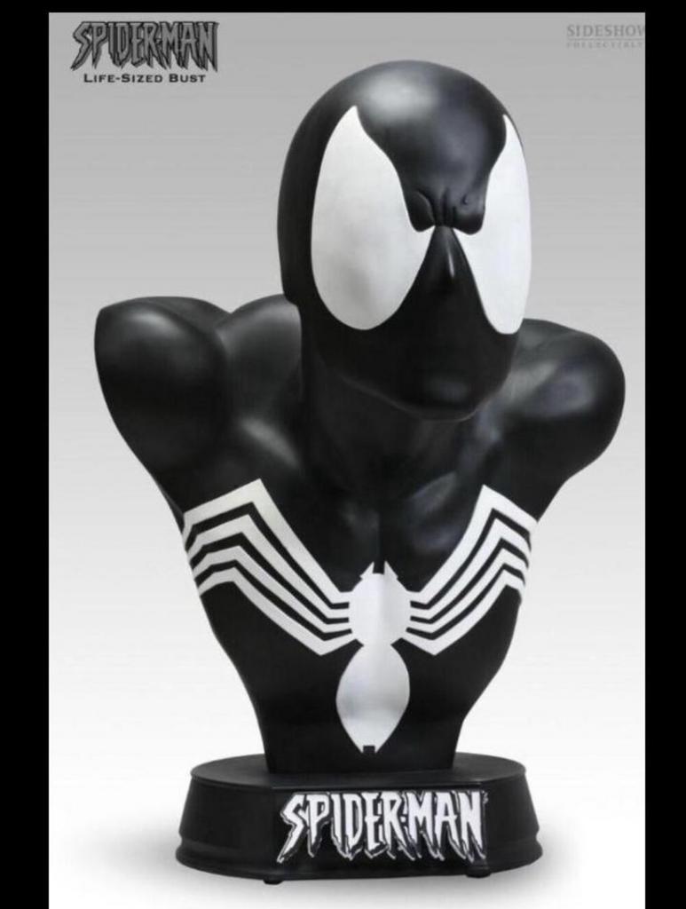 Statue Spider-Man Symbiote buste 1/1 Sideshow, Enlèvement ou Envoi, Comme neuf, Autres types