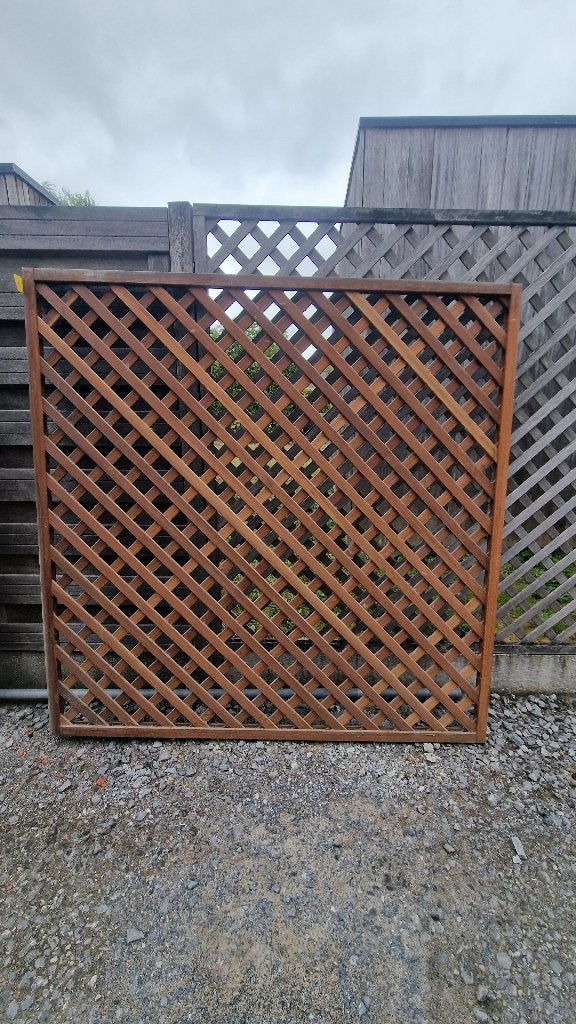 Bangkirai Hardhout Trellis Scherm 180x180, Ophalen, Overige typen, Nieuw, Hardhout
