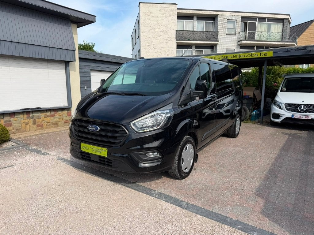 FORD TRANSIT CUSTOM * AUT * L2 * DUB CAB * CAMERA * LANE *, Dealer onderhouden, Stof, 1995 cc, 4 cilinders