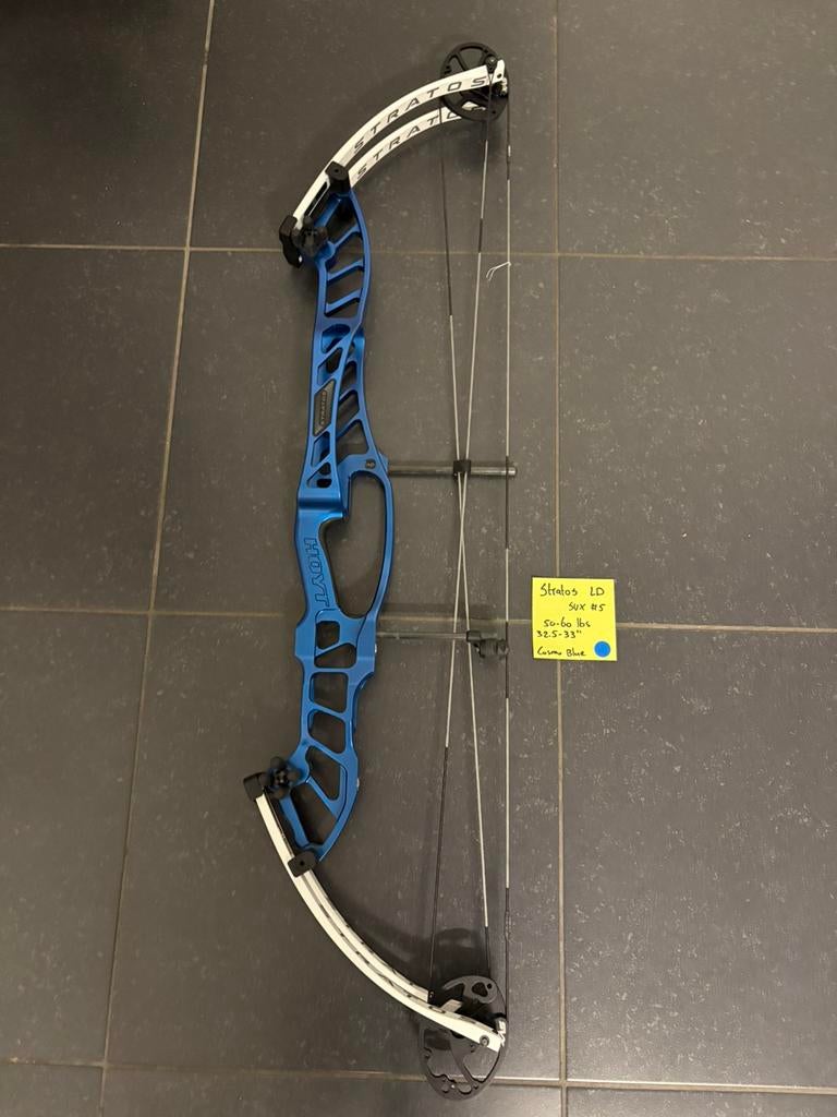 Hoyt Stratos Long Draw 32,5-33 pouces, Sports & Fitness, Tir à l'arc, Envoi, Comme neuf, Arc à poulies