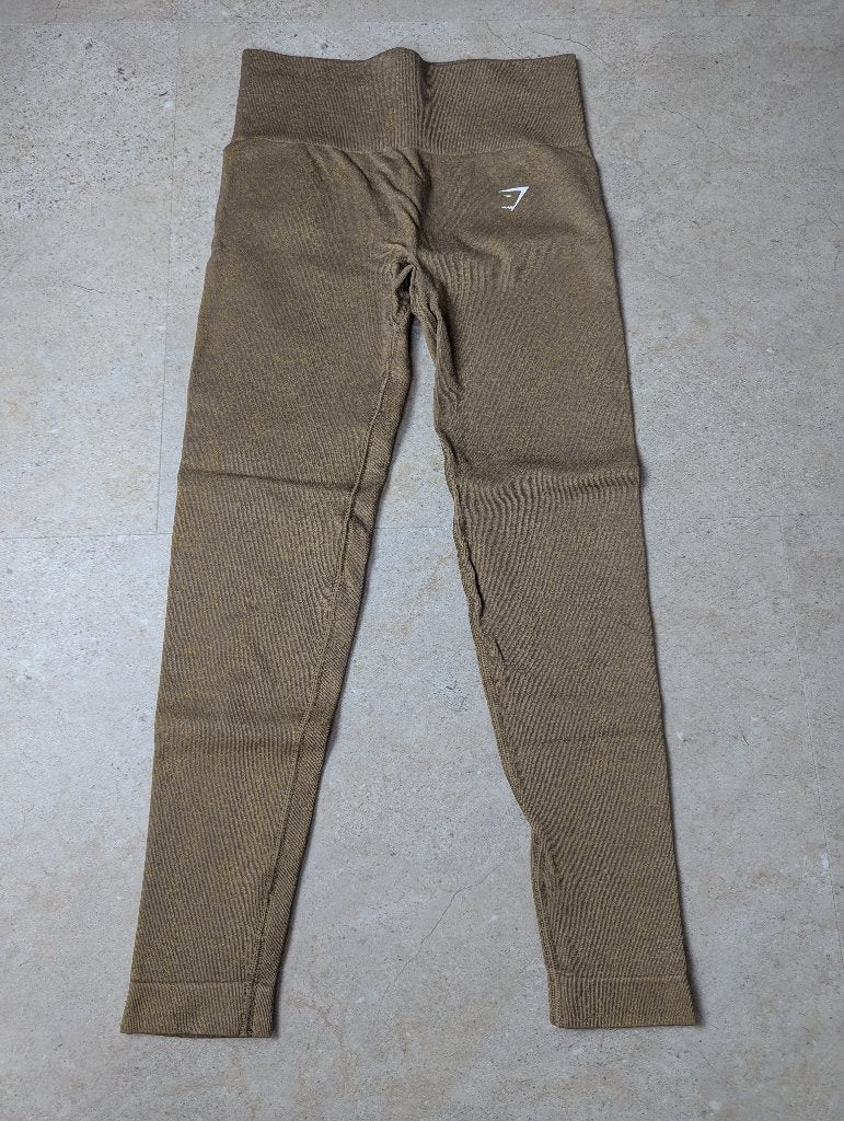 Legging Gymshark Taille S, Taille 36 (S), Fitness ou Aérobic, Porté, Doré