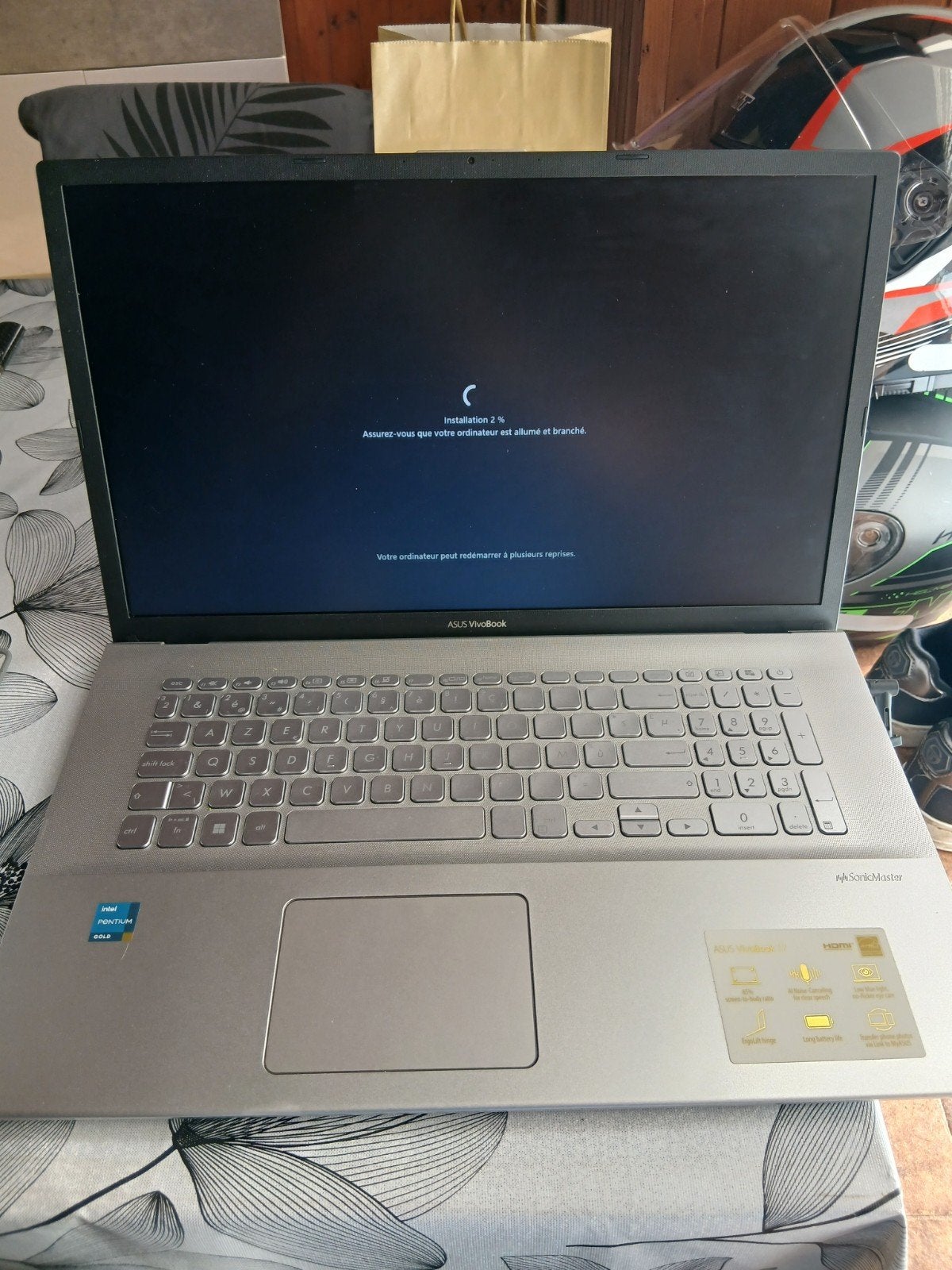 Pc portable asus, Enlèvement