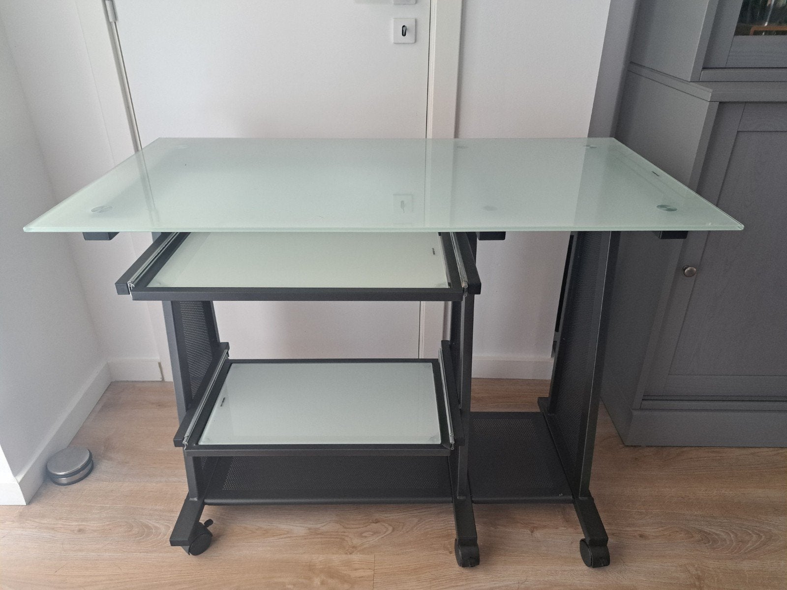 Bureau, Enlèvement, Comme neuf, Verre