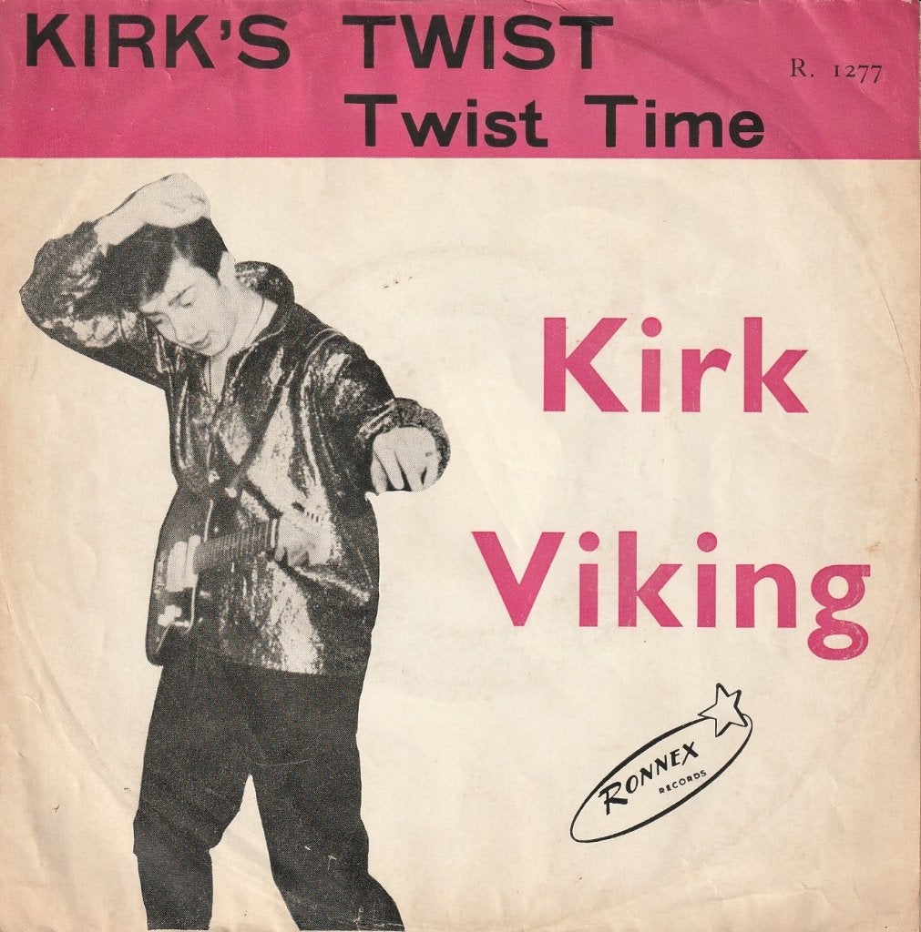 Kirk Viking - Kirk's twist / Twist time, Gebruikt, Fotohoes, 7 inch, Ophalen of Verzenden