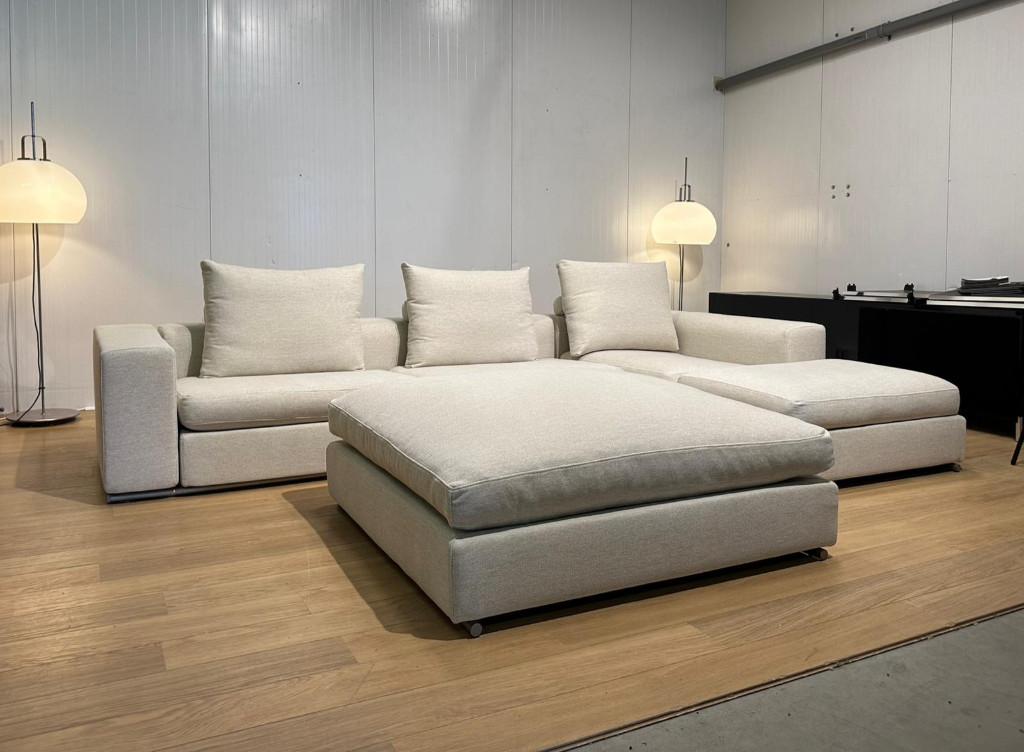 TBE Flexform Groundpiece canapé d’angle, Neuf, 150 cm ou plus, Quatre personnes ou plus, Design Bankstellen Flexform