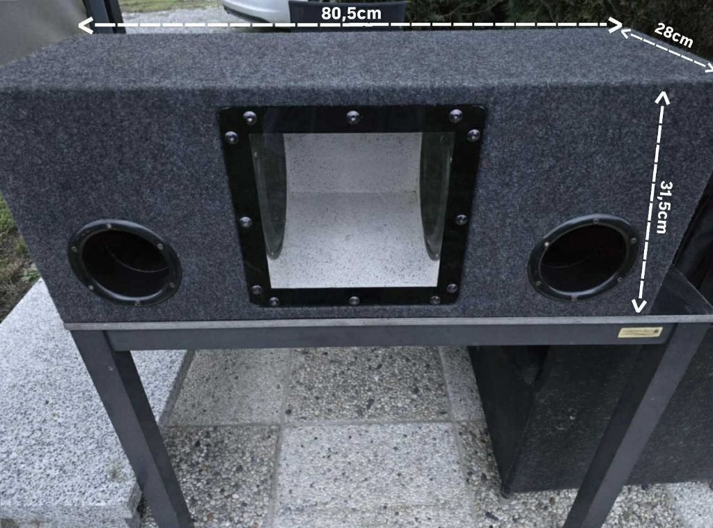 Caisson double sub woofer, Autos : Divers, Haut-parleurs voiture, Enlèvement, Comme neuf