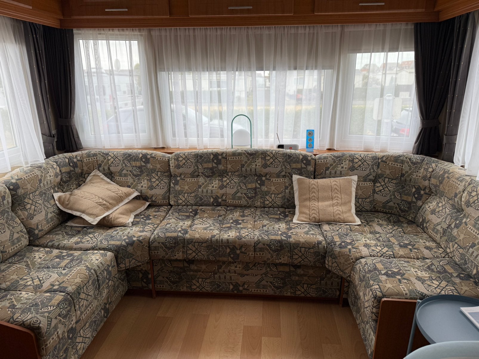 Zithoek caravan, Huis en Inrichting, Zetels | Complete zithoeken, Ophalen, Gebruikt, Hout