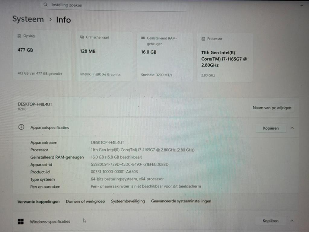 Lenovo Ideapad 5 15ITL05 avec processeur Intel Core i7, Informatique & Logiciels, Ordinateurs portables Windows, 16 pouces, 4 Ghz ou plus