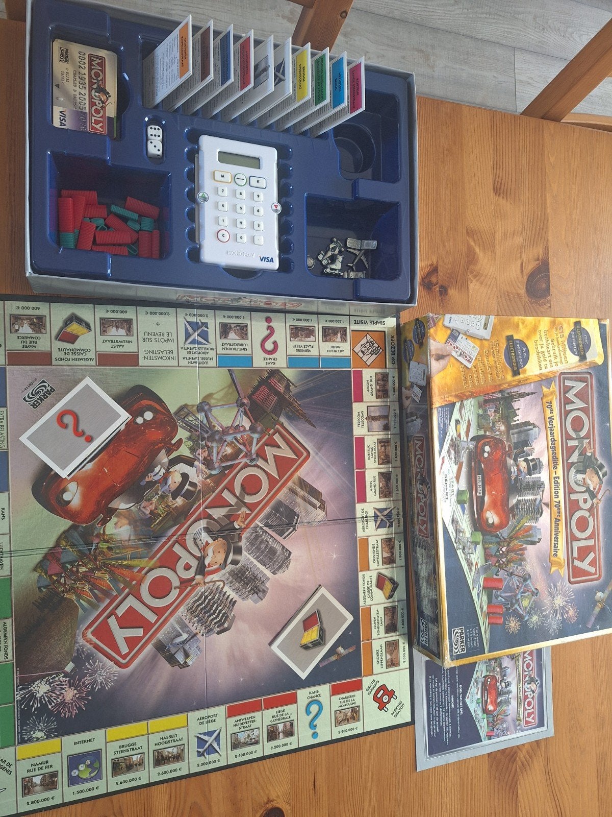 Monopoly met bancontact, Ophalen