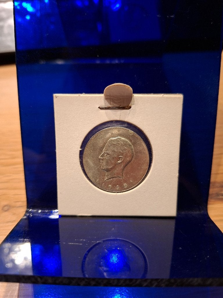 Zilveren penning 1965 – 1000j Brusselse muntslag, Ophalen, Zilver, Losse munt, Zilver