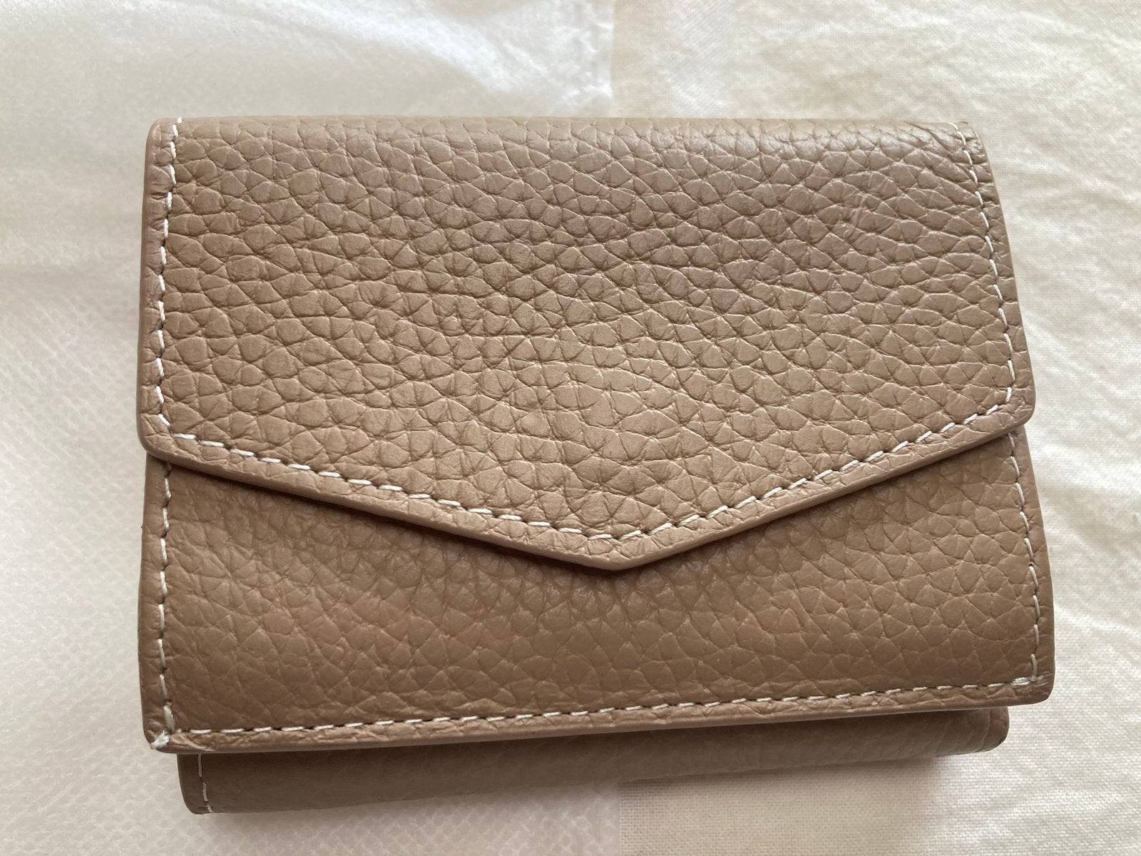 Kleine portemonnee, Overige merken, Gebruikt, Beige, Ophalen of Verzenden