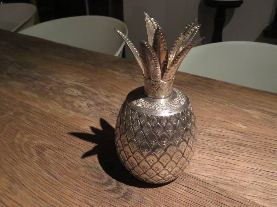 Vintage zilveren ananas, Ophalen of Verzenden