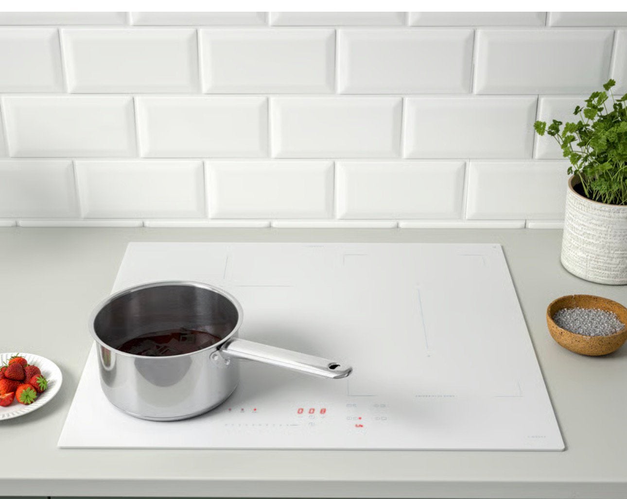Taque ikea blanche 60 référence: 105.594.60, Enlèvement, Comme neuf, IKEA