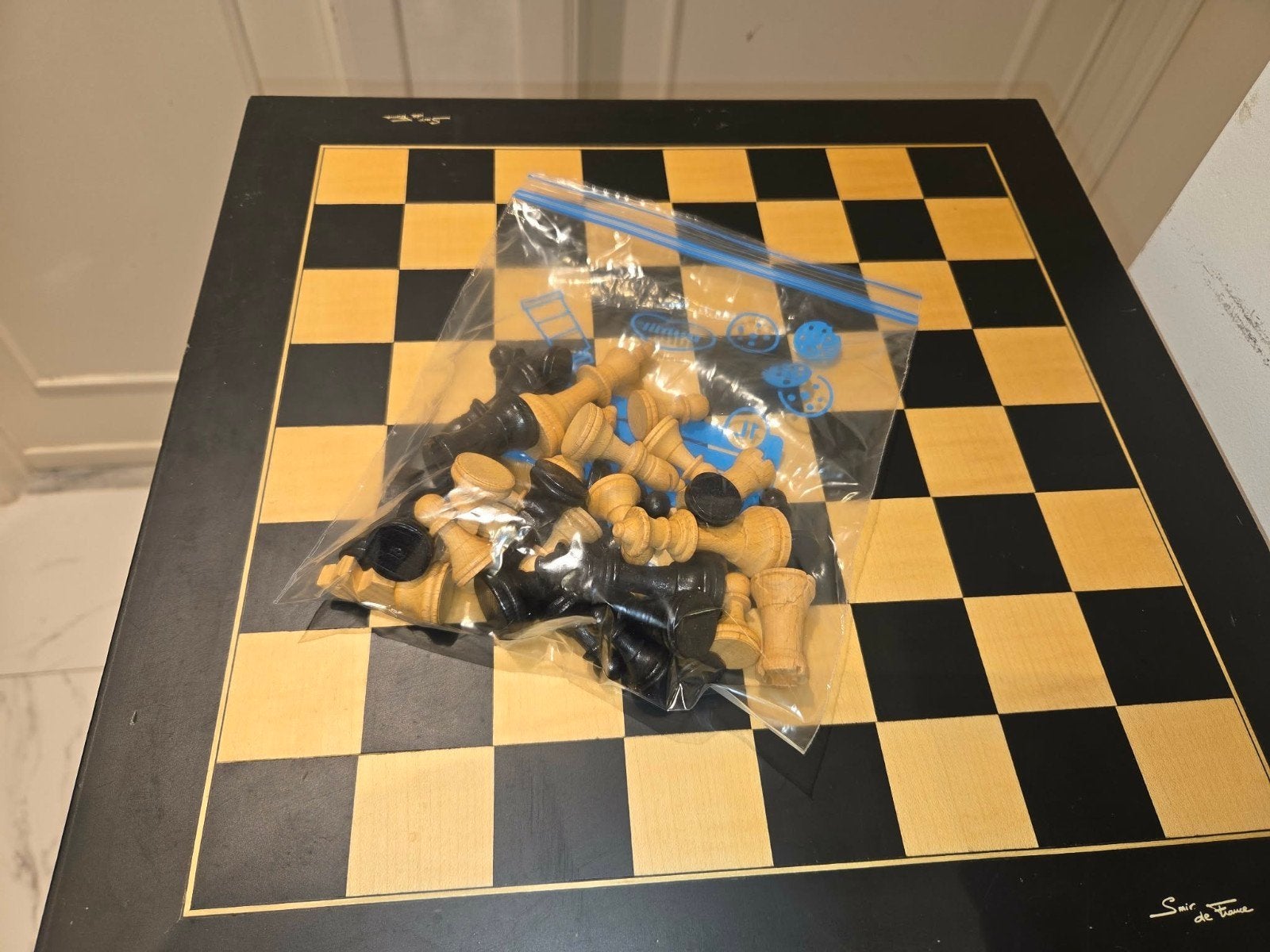 Magnifique jeu d'échecs en bois — plateau en bois et pièces, Enlèvement ou Envoi, Classique, Bois