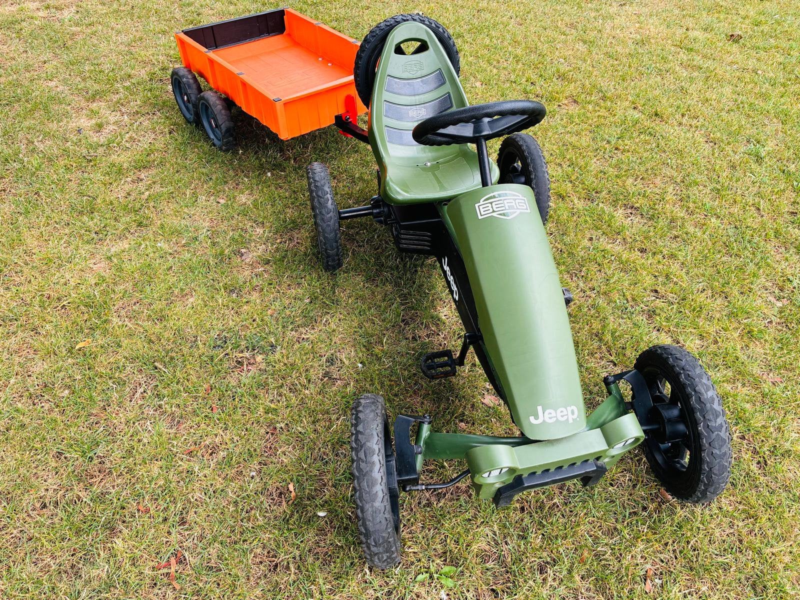 Gocart Berg met aanhangwagen, Kinderen en Baby's, Ophalen, Gebruikt, Berg, Met kar of aanhanger