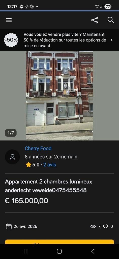 Anderlecht rez de chaussée polyvalents avec Entrepot, Immo, Maisons à vendre, Bruxelles, Rez-de-chaussée, 65 m², 200 à 500 m²