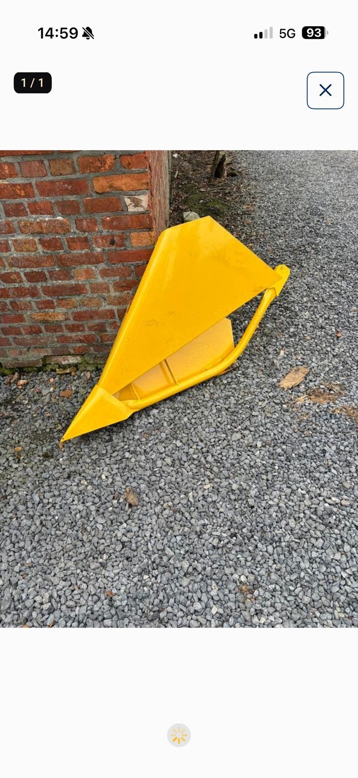 Halmverdeler van maaidorser new holland, Ophalen